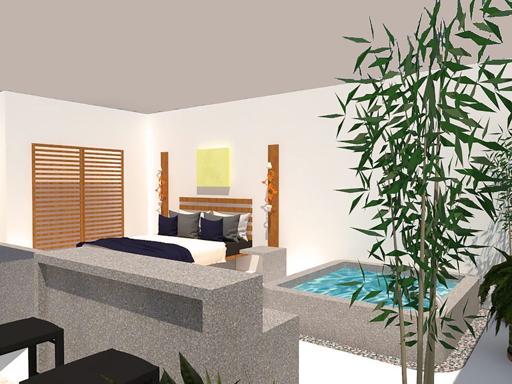 The Thirdfold Residence Siem Reap Eksteriør billede A bedroom with a private pool